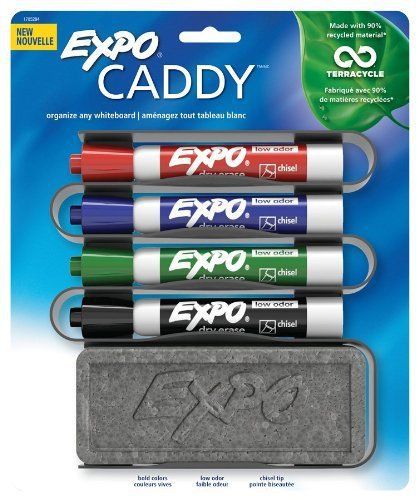 Expo whiteboard caddy organizer - chisel marker point style - assorted (1785294) for sale