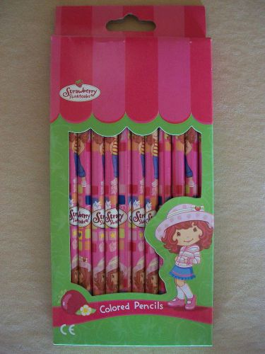 Strawberry Shortcake Pack of 12 Long Lasting Bright Colored Pencils, NEW IN BOX!