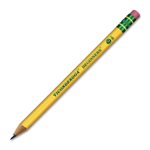 Ticonderoga Beginners Pencil With Eraser - #2 Pencil Grade - Yellow (dix13308)