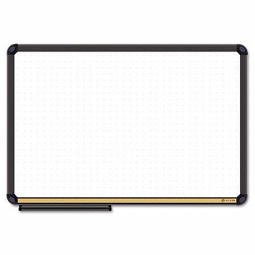 The Board Dudes Dry Erase Board, Cork Inset Frame, 36 x 24, Black (BDU12764)