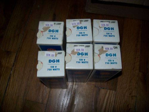 6 GE PROJECTION BULB DGH 120v 750 WATTS