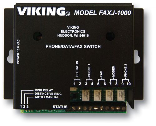 New viking viki-vkfaxj1000 faxjack phone/fax switch for sale