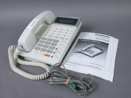 Panasonic White Corded Business Telephone Model KX-T7030