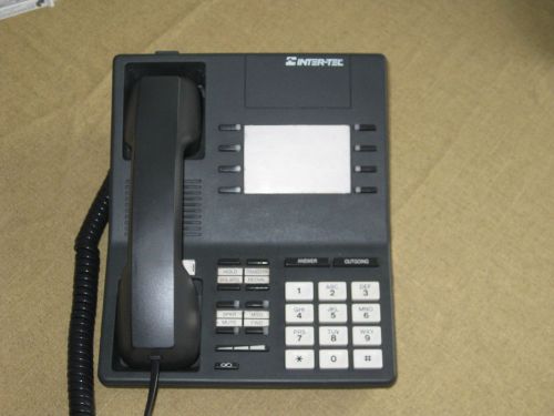Inter-tel 520-4300 Black/Charcoal Corded Phone!