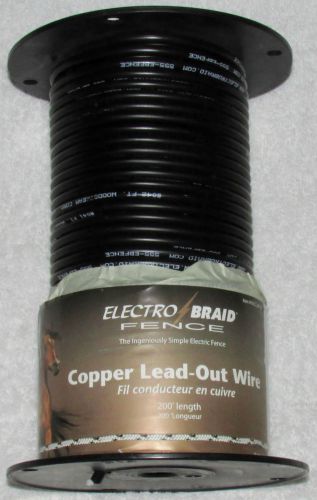 Electrobraid ugcc200-eb high voltage insulated copper lead out wire new for sale