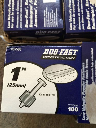 Lot of 8 Duo-Fast Construction 1 inch Low Velocity Powder Fasteners