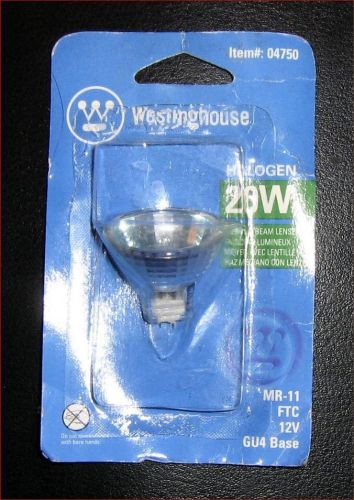 Westinghouse 04750 20 Watt 12 Volt Halogen,Medium Beam,GU4 Base,MR-11,Bulb,Lamp