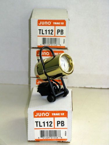 Juno TL112 Trac 12 Suspended Cylinder MR-11 Track Head PB (polish brass)