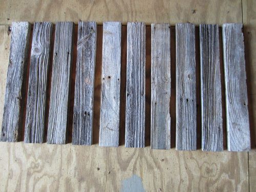 Old Reclaimed Antique Barn Wood Siding Strips, Weathered Strips