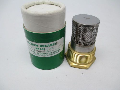 New johnson vacuum breaker vb-8 1-1/2in check valve brass d315171 for sale