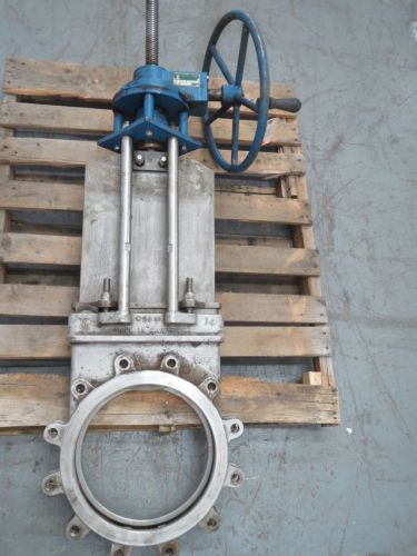 TRUELINE TL CG8M CLASS 150 STAINLESS FLANGED 14 IN KNIFE GATE VALVE B245031