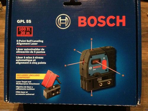 Bosch bosch gpl5s 5-point self-leveling alignment laser level sealed  box for sale