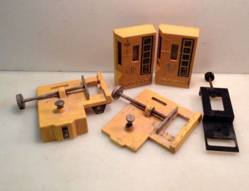 2 laser alignment inc rod-eye 4 laser receivers with rod clamps for sale