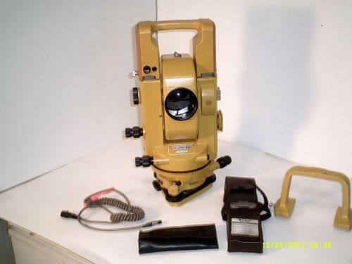 1 topcon gts-2b semi total station with carrying case mfg japan for sale