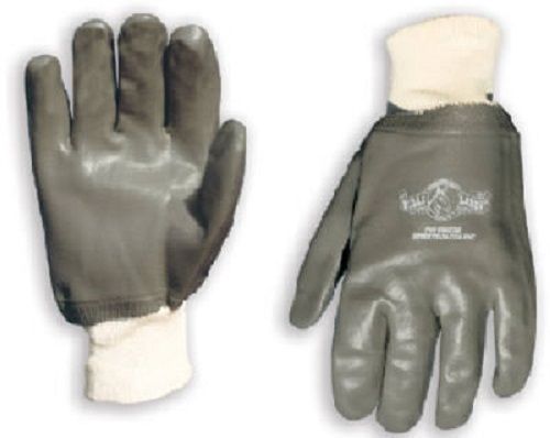 Wells lamont 2 pair 1 size fits all, timber, vinyl coated pvc glove, lined for sale