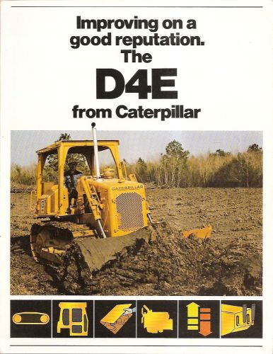 Equipment brochure - caterpillar - d4e - crawler tractor (e1617) for sale