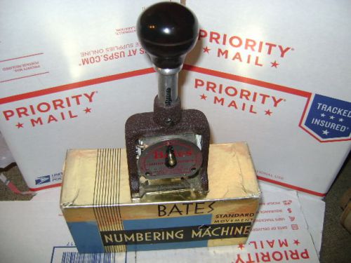 Bates Numbering Machine: 6 Wheel: Style G