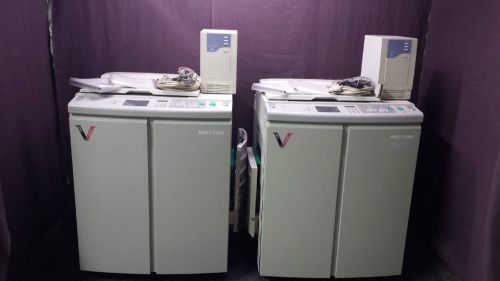 2 RISO V8000 HIGH SPEED 2 COLOR DUPLICATOR WITH 2 RISO SC7950 10 DRUMS &amp; PARTS