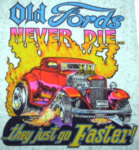 Old Fords never Die Vintage 70&#039;s Roach T-Shirt transfer