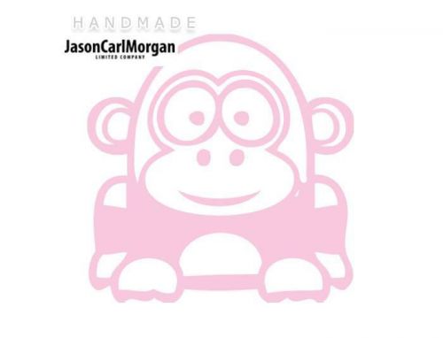 JCM® Iron On Applique Decal, Gorilla Soft Pink