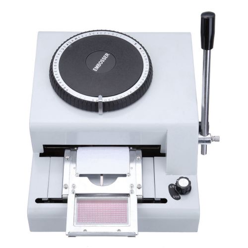72-character letter manual pvc card embosser credit id vip embossing machine for sale