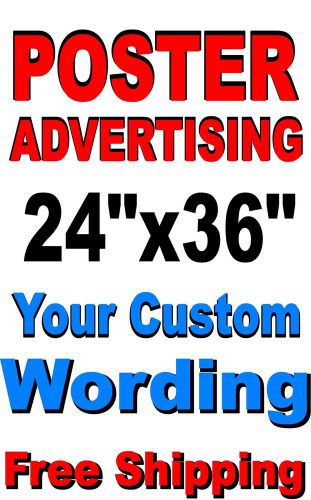 Advertising Window - Wall Signs - 24&#034;X36&#034; Your Custom Wording - NO EXTRA CHARGE