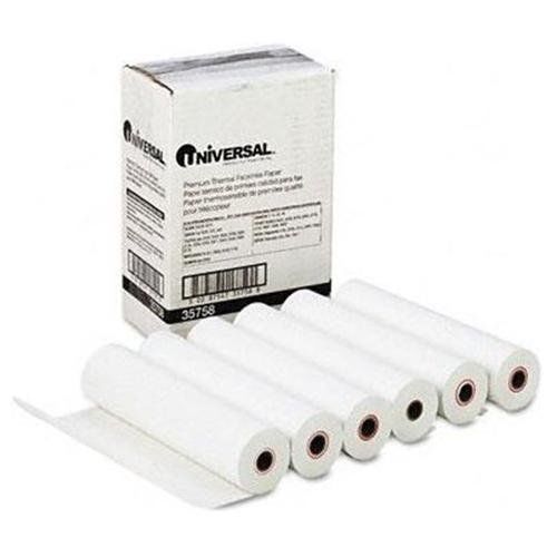 UNIVERSAL OFFICE PRODUCTS 35758 Economical Thermal Facsimile Paper, 1/2&#034; Core,