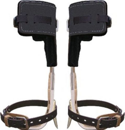CTB Pole Climbing Kit with Straps and T Pads,Spike Length:1 5/8&#034; Overal L 3 5/8&#034;
