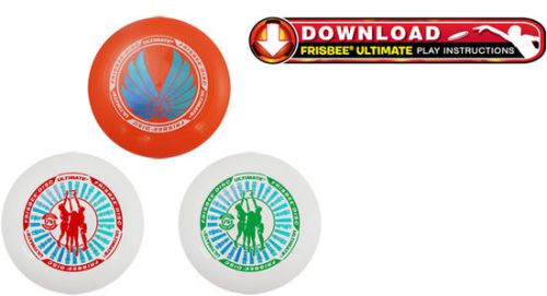 Ultimate Frisbee By WHAM-O Original Pro Flying Sports Disc White/Green/Blue NEW
