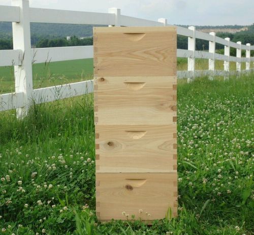 4 Cypress Deep Bee Hive Boxes! No Paint Needed. Unassembled. Box Jointed.