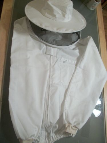 Heavy duty Beekeeping Suit, jacket, NEW! size S Small Round hood, Free Ship!
