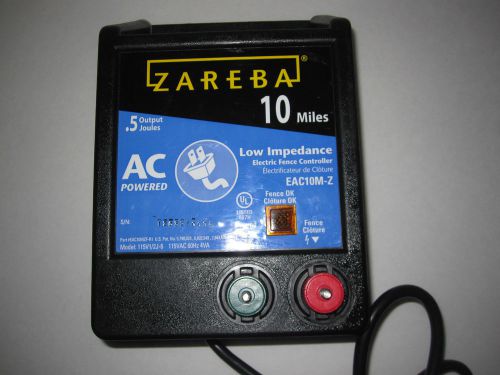ZAREBA EAC10M-Z ELECTRIC FENCER CONTROLLER 10 Miles