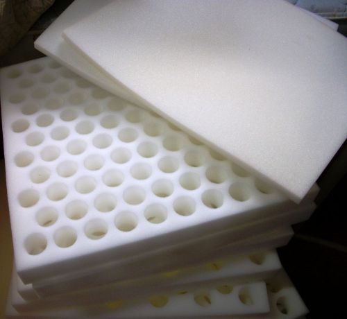 12 pcs QUAIL EGG Shipping Supplies Foam Rubber Crates Hatching Eggs 105 Holes Ea