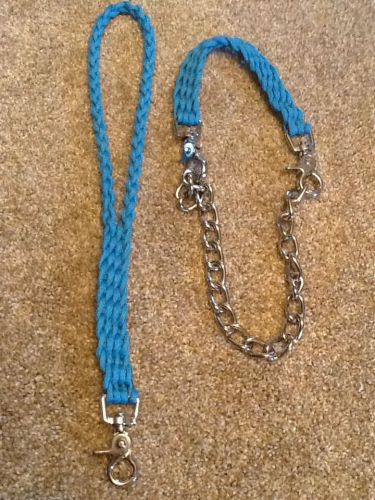 show Goat Lead 16&#034; With Matching Goat Collar turquoise