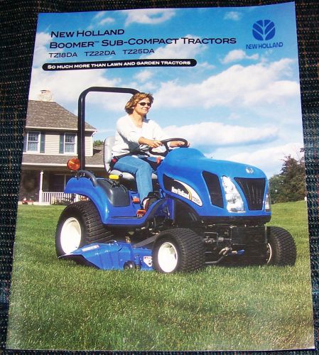 New Holland Sales brochure for the TZ18DA, TZ22DA and TZ25DA tractors