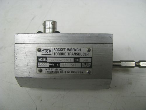 GSE Socket Wrench Torque Transducer 100 in Lbs - GSE4