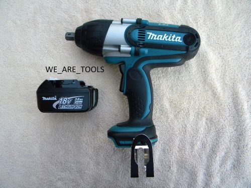 New makita cordless 18v btw450 1/2&#034; impact wrench, bl1830 battery 18 volt lxt for sale