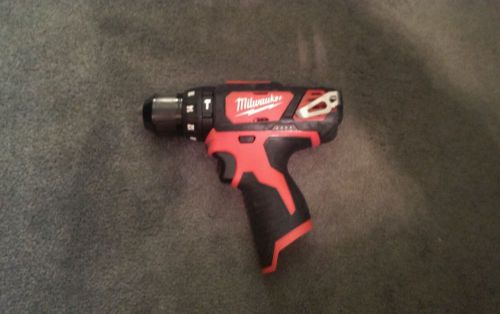 New Milwaukee M12 3/8&#034; Cordless Hammer Drill/Driver 2408-20 Tool Only