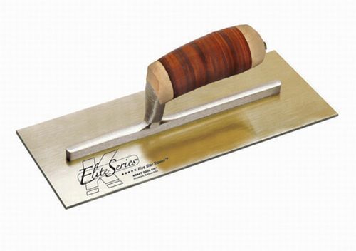 Elite series stainless steel plaster trowel 12&#034; x 5&#034; leather handle 20800 for sale
