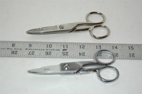 2 pair avionics scissors heritage 100c, clauss 12700c aviation tool exc cond for sale