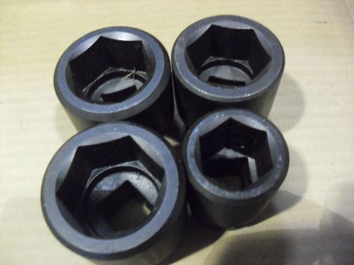 FOUR  !! Stanley 3/4&#034; Drive Impact Sockets MADE IN USA
