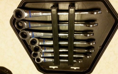 RATCHET WRENCHES KOBALT METRIC 7 PIECE SET TWISTED HANDLE