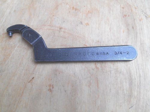 PROTO C-492 PIN SPANNER WRENCH , 3/4 - 2&#034; , 3/16&#034; PIN