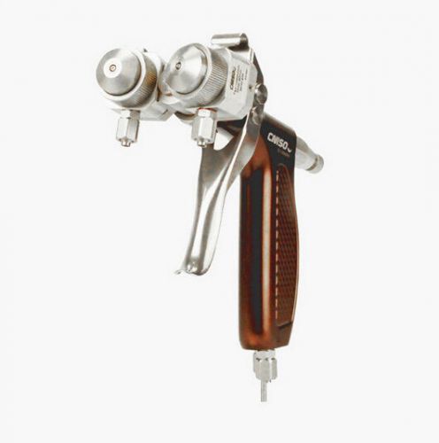 Double-head paint atainless spray gun suitable for different chemicals.