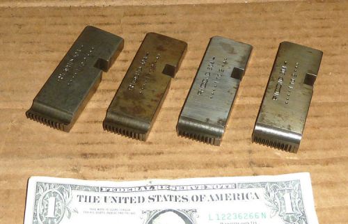 Set 4 Ridgid Pipe Threader Die,504,1 to 2,Unused Old Stock,Sharp Tools,Made USA