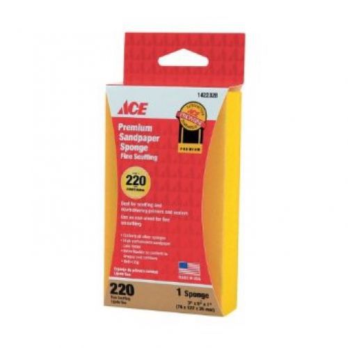 Ali Industries Inc 7363-002 &#034;Ace&#034; Premium Finish Sanding Sponge 3&#034;x5&#034;x1&#034; Sup...