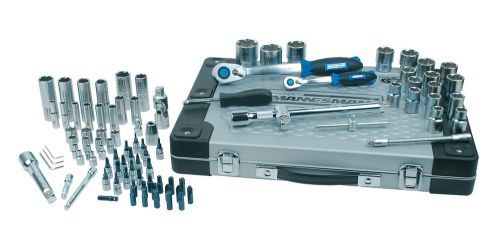 Mannesmann Premium Ratchet Socket Set 94 pcs 1/2&#034; / 1/4&#034; S2 Steel Blue Finish