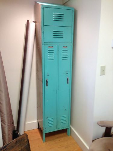 Vintage Lyon Lockers With Slant Top