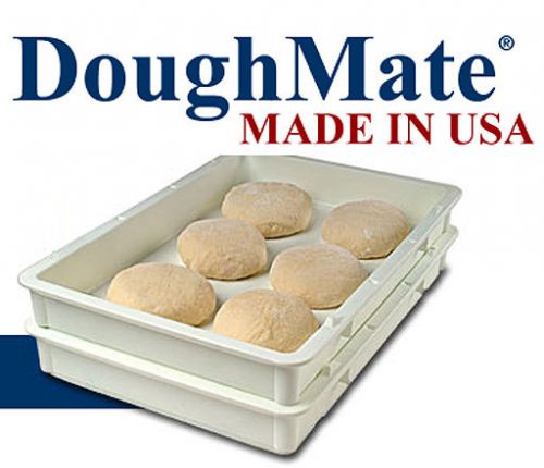 Doughmate Standard Dough Tray Kit - 2 Trays 1 Lid &amp; Scraper - Made In USA - New!