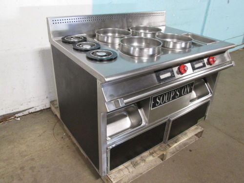 &#034;atlantic food bar&#034; heavy duty commercial s.s. self-service hot soup station for sale